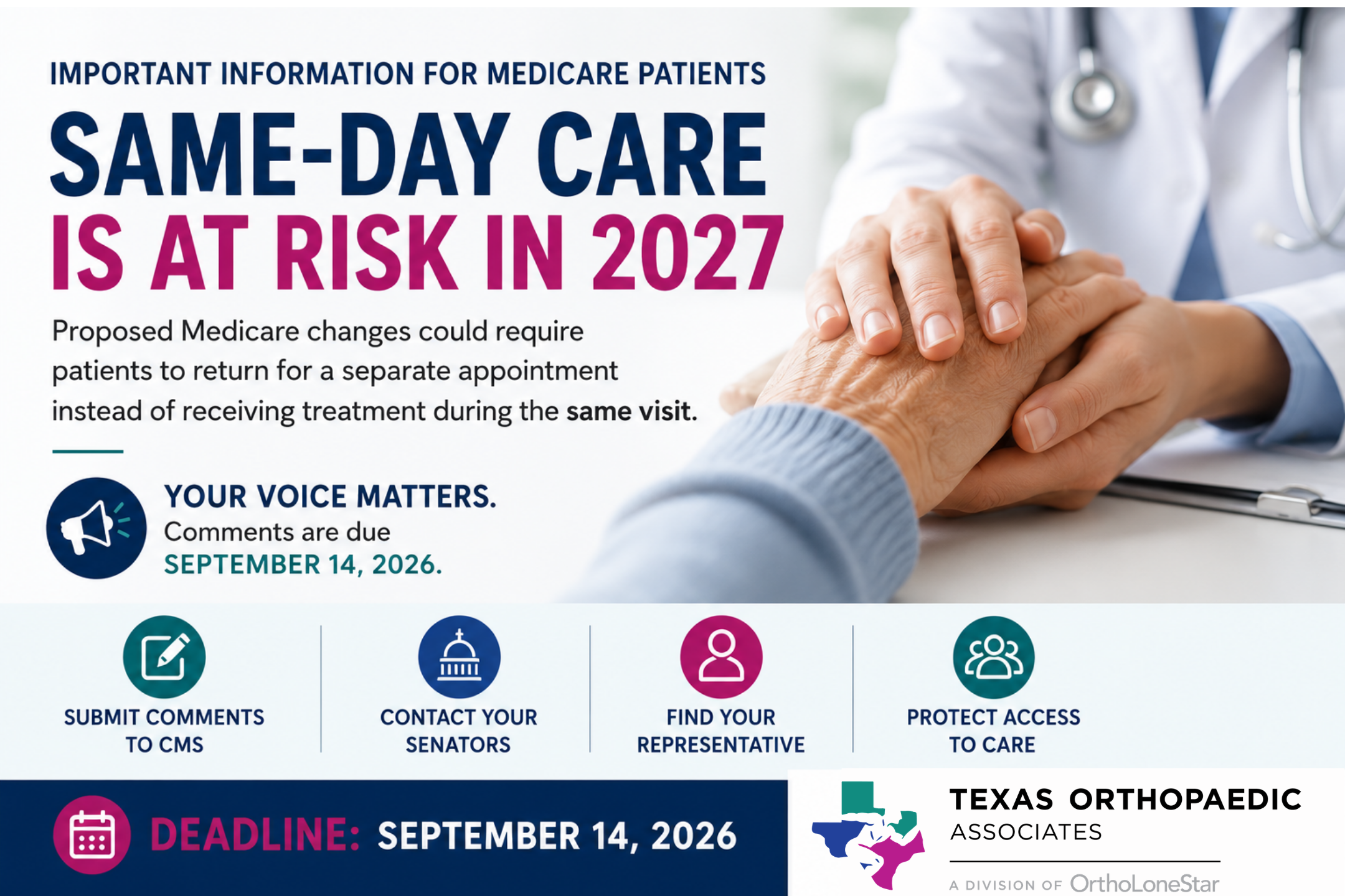 Proposed Medicare Changes Could Affect Same-Day Care: What Patients Should Know